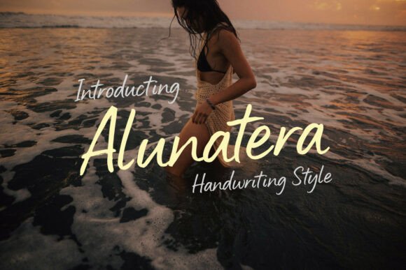 Alunatera: Elevate Your Designs with Elegant Handwritten Typography