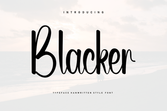 Blacker: The Marker Font for Modern Elegance