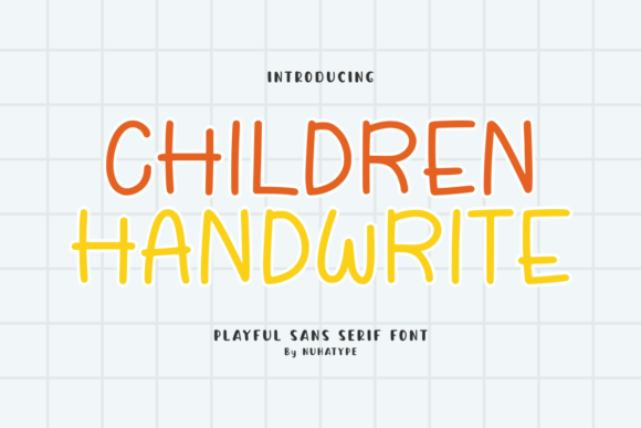 Children Handwrite: A Font for Authentic Design