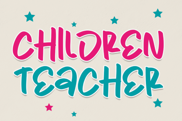 Children Teacher: A Friendly Font for Modern Design