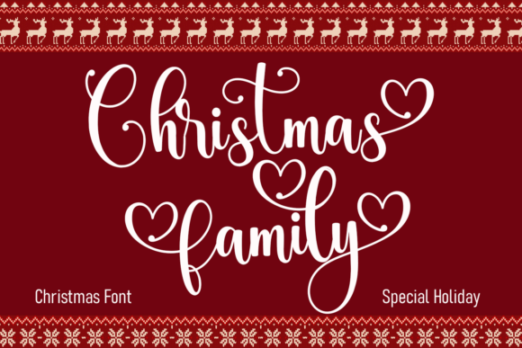 Christmas Family: Elevating Holiday Design with Heartfelt Typography