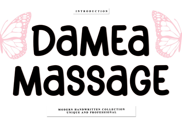 Damea Massage: A Handwritten Font for Timeless Branding