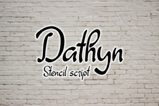 Dathyn: The Handwritten Stencil Font for Unique Designs