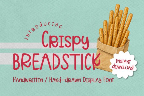 Discover Crispy Breadstick: The Handwritten Font for Authentic Design