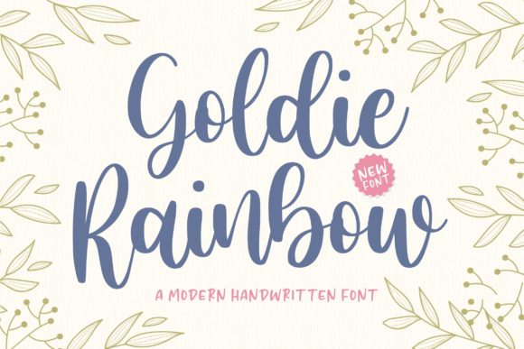 Goldie Rainbow: A Flowing Handwritten Font for Modern Design