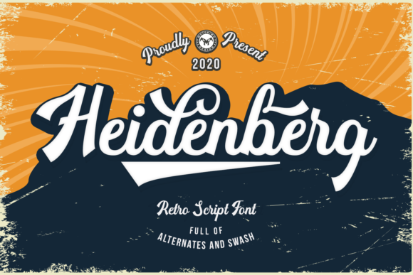 Heidenberg: A Flowing Handwritten Font for Timeless Design