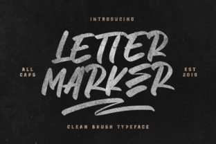 Letter Marker: Bold Handwritten Font for Urban Design
