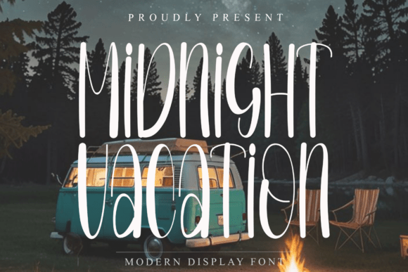 Midnight Vacation: A Crisp Handwritten Font for Modern Design