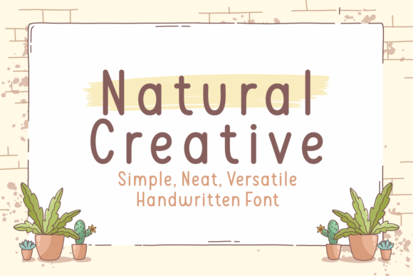Natural Creative: The Handwritten Font for Authentic Design