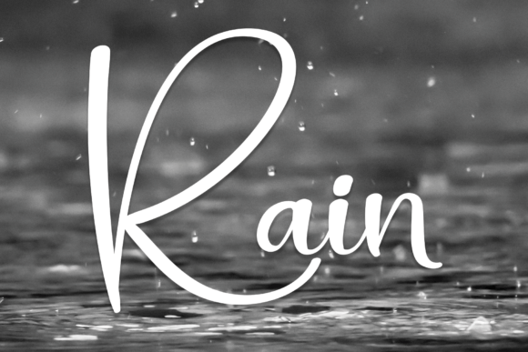 Rain: A Friendly Handwritten Font for Every Creative Project