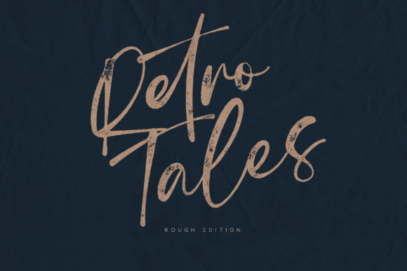 Retro Tales: A Handwritten Font for Authentic Design