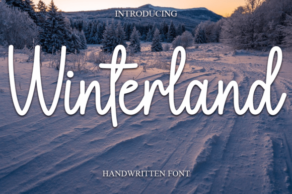 Winterland Font: A Sweet & Cursive Touch for Elegant Design